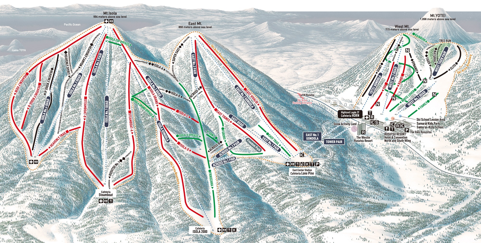 Trail map winter en