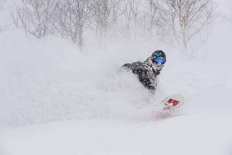 Powder Snowboarding Shot From Torah Bright Project 1